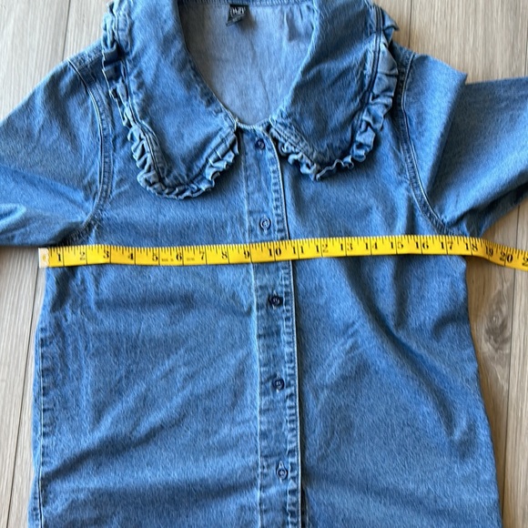 Dazy Denim Long Sleeves Blouse Size M - Picture 4 of 6